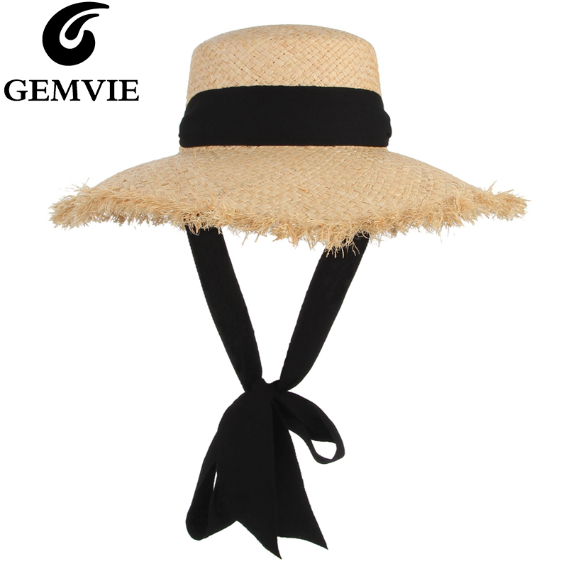 Hat Floppy Wide - GEMVIE Handmade Weave Raffia Straw Hat