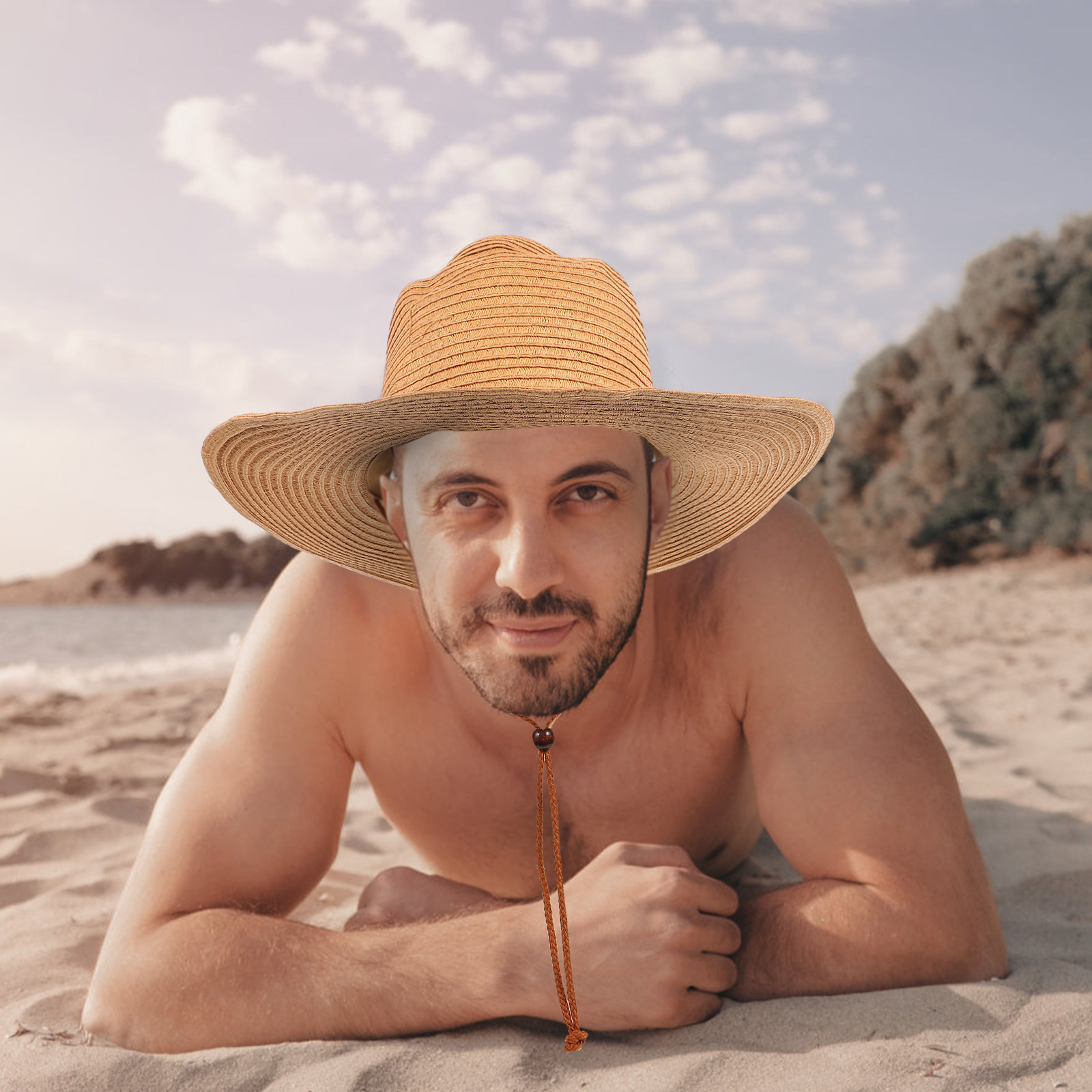 Summer Sun Hat for Men Wide Br - Hat Floppy Wide 评论和价格