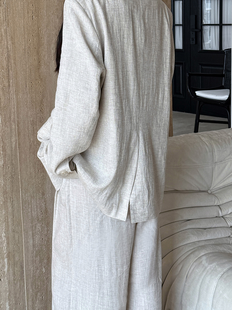 Autumn Hig-end Linen Material  - Linen Pant Wide 评论和价格