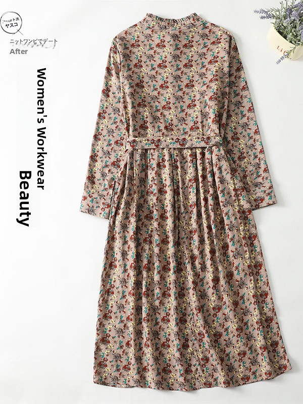 Elegant Floral Print A-Line Dr - Midi Skirt Floral 评论和价格