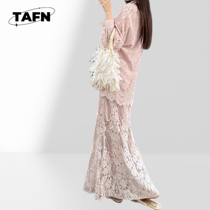 Ladies Fashion Skirt Soft Fabr - Midi Skirt Floral 评论和价格