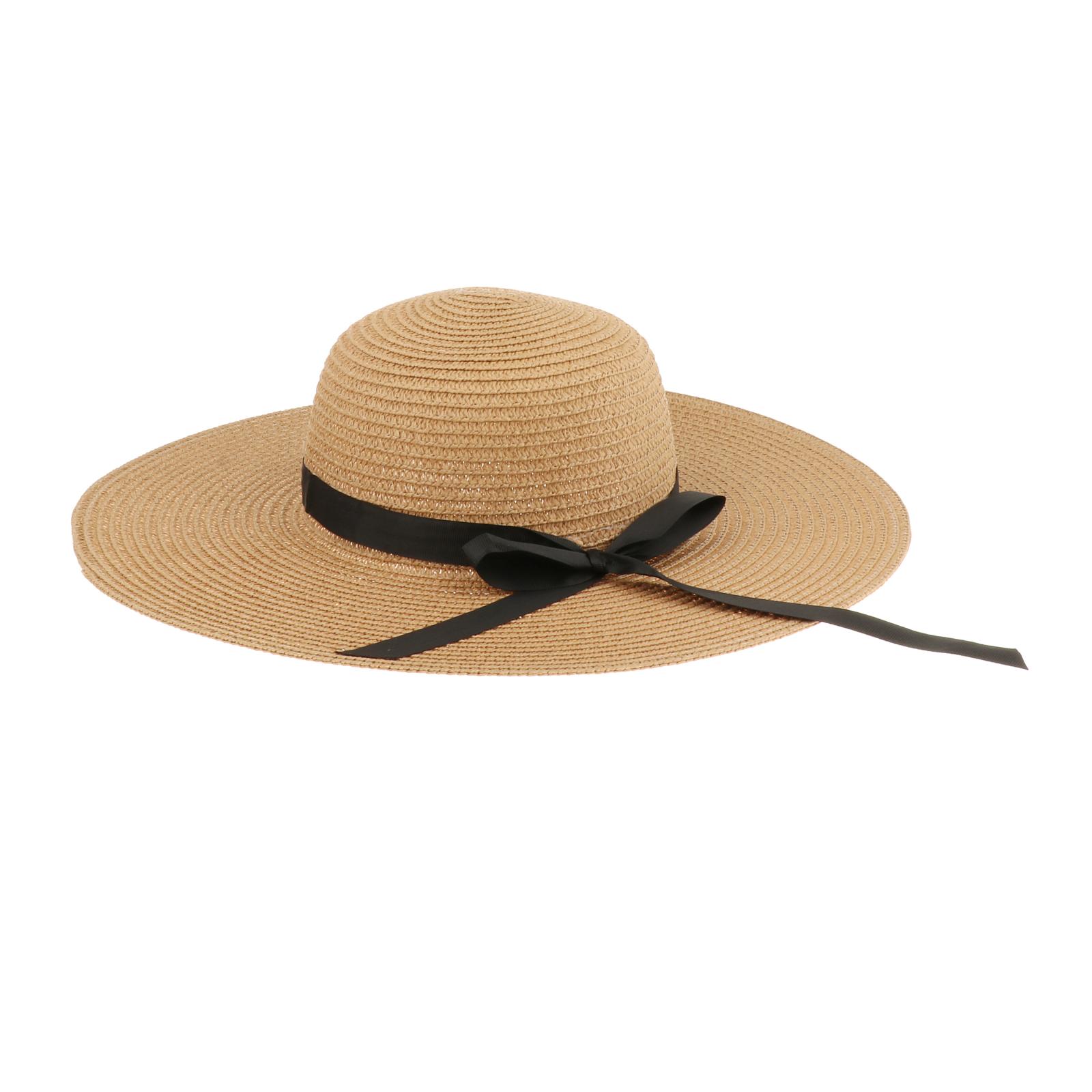 Women Summer Straw Hat Visor F - Hat Floppy Wide 评论和价格